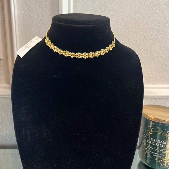 NWT Handcrafted Brass necklace.  Garland ADJUSTABLE NECKLACE - Picture 4 of 17